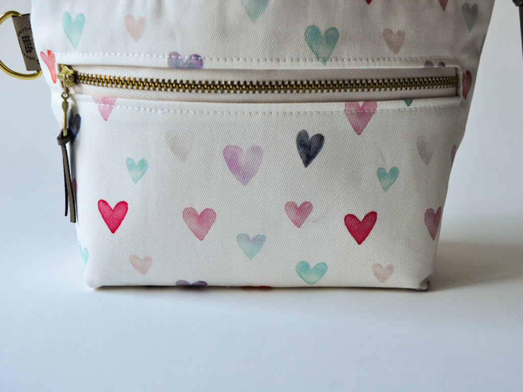 SLIGHTLY IMPERFECT - Extra Small Project Bag in "Heart Attack"