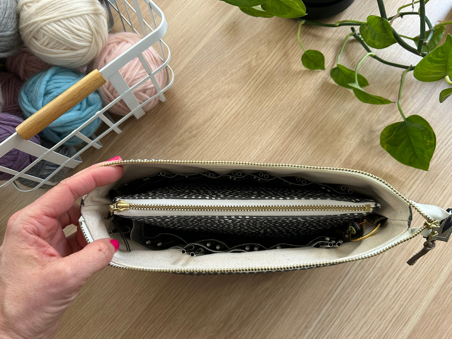 Cable Organizer in "Sheep Silhouette in Charcoal"