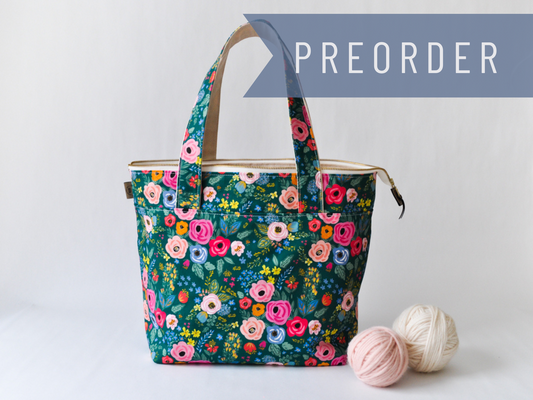 Large Project Bag in "In the Garden" PREORDER