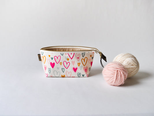 Notions Pouch in "Bursting Hearts"