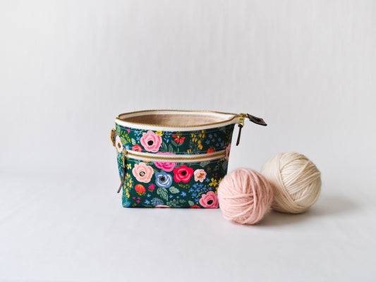 Extra Small Project Bag in "In the Garden"