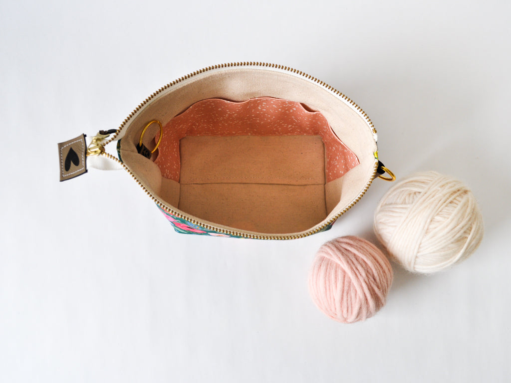 Extra Small Project Bag in "In the Garden"