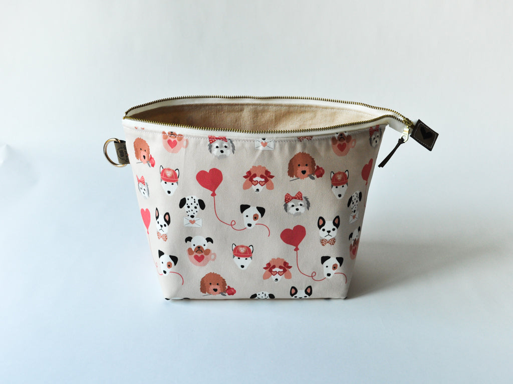 SLIGHTLY IMPERFECT - Small Project Bag in "I Woof You"