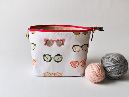 Small Project Bag in "Swanky Sunnies"