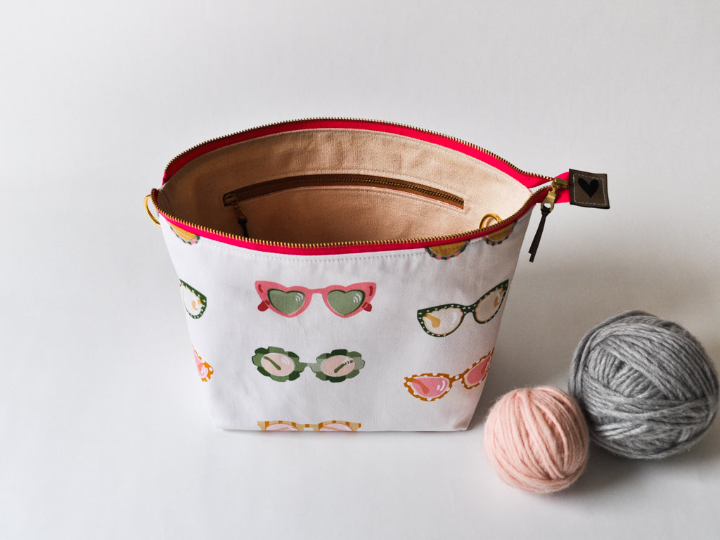 Small Project Bag in "Swanky Sunnies"