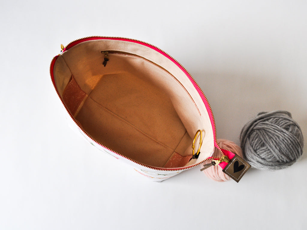 Small Project Bag in "Swanky Sunnies"