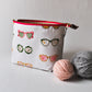 Small Project Bag in "Swanky Sunnies"