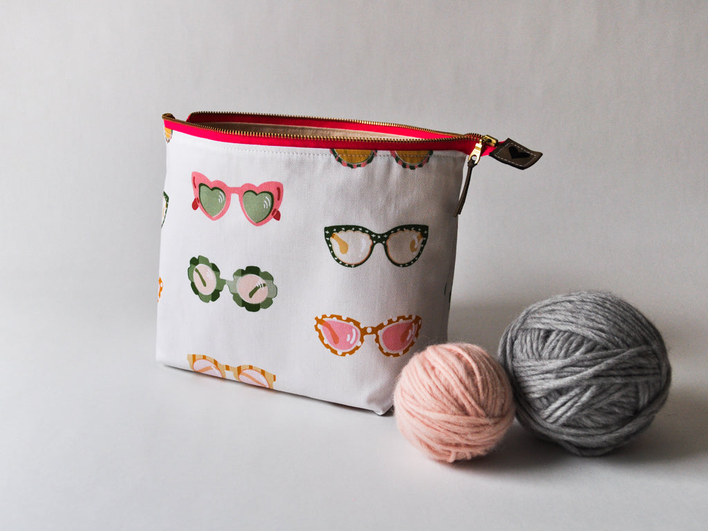 Small Project Bag in "Swanky Sunnies"