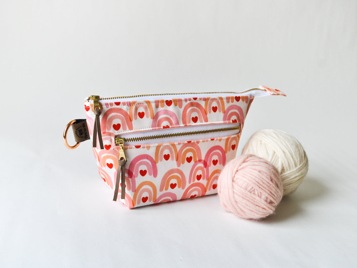 Extra Small Project Bag in "Pastel Rainbows"