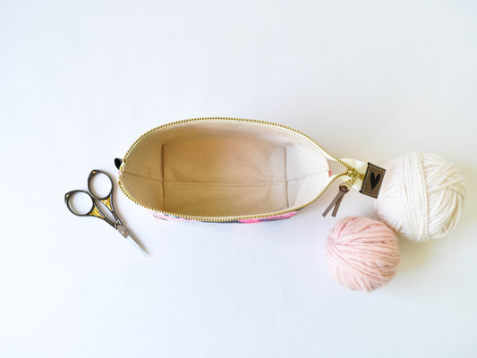 Notions Pouch in "Delightful in Navy"