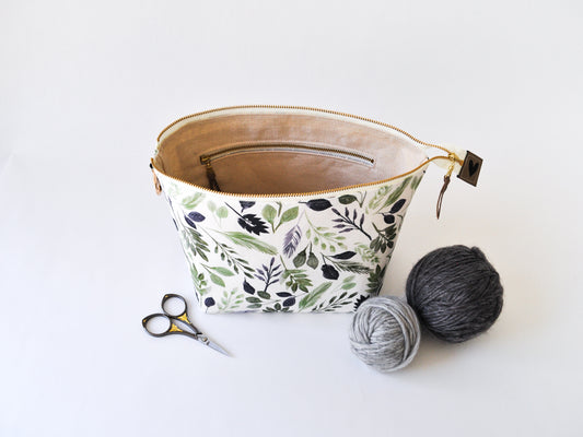 Small Project Bag in "Mod Botanics"