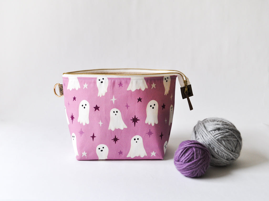 Small Project Bag in "Ghostly Sparkle"