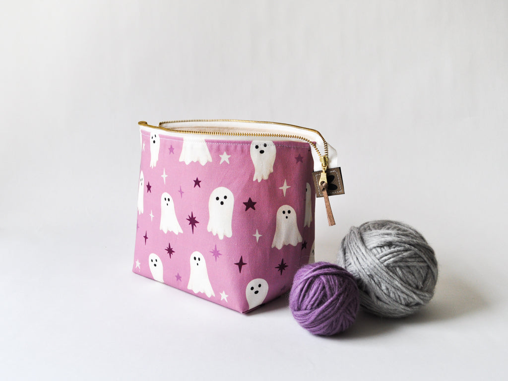 Small Project Bag in "Ghostly Sparkle"