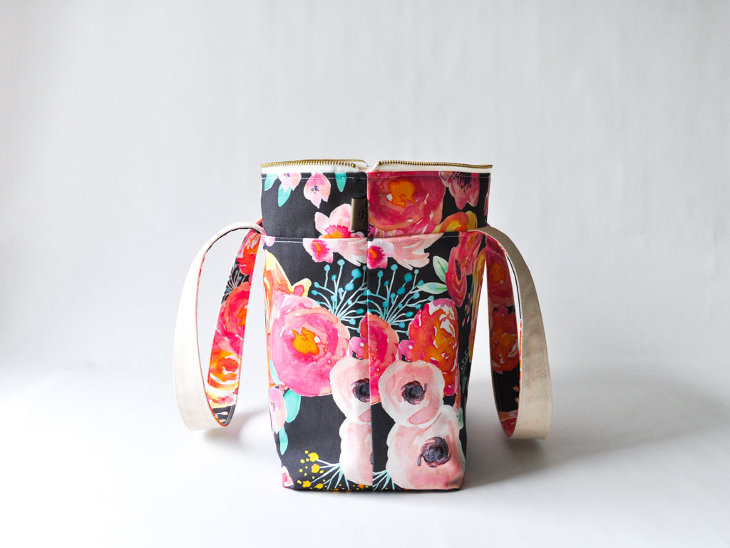 Large Project Bag in "Blushing Floral"