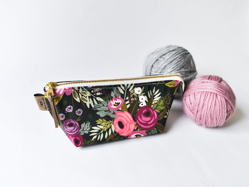 Notions Pouch in "Lush Garden"