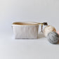 Notions Pouch in "Hearts in Gray"