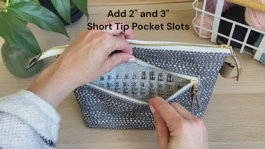 Add Short Tip Pockets - Interchangeable Organizer