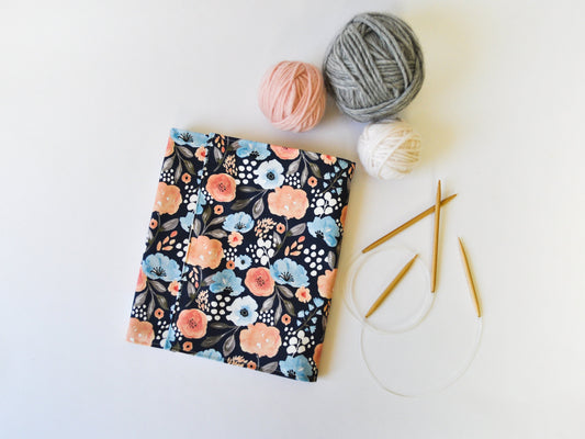 Circular Knitting Needle Organizer in "Delightful in Navy"